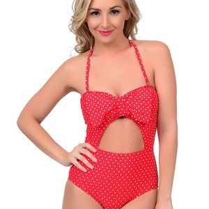 NWT Betsey Johnson Retro/Pin-Up Swimsuit